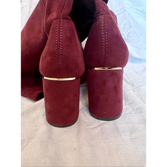BCBGeneration Aliana burgundy microsuede over-the-knee boot - Picture 5 of 9